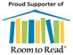 Proud supporter of Room to Read